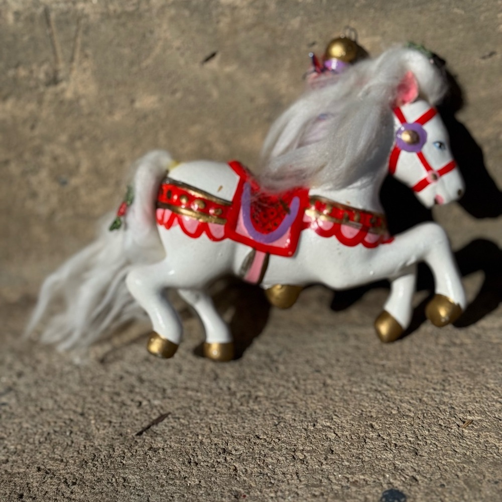 Sears 1982 Holiday Ornament Carousel Horse